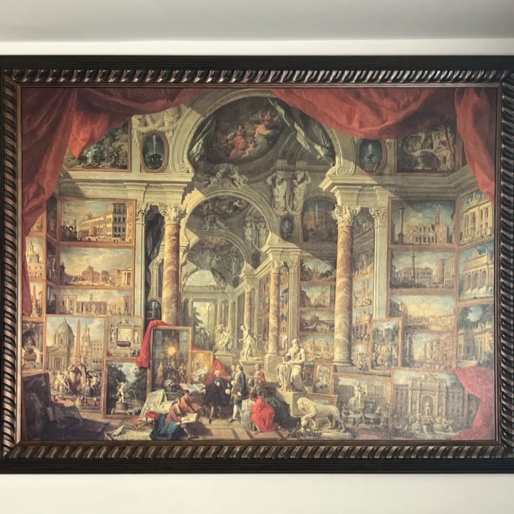 Ornate Framed Classical Art. Hand painted not a print